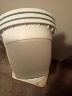 Plantenpotten kunstsof wit, Tuin en Terras, Bloembakken en Plantenbakken, Kunststof, Minder dan 30 cm, Minder dan 60 cm, Rond