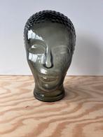 Glazen Boeddha Hoofd Decoratie, Huis en Inrichting, Woonaccessoires | Boeddhabeelden, Ophalen, Zo goed als nieuw
