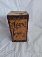 Tiktak Theeblik met vogels op bamboe - Verblifa 1939, Ophalen of Verzenden, Gebruikt, Thee, Overige merken