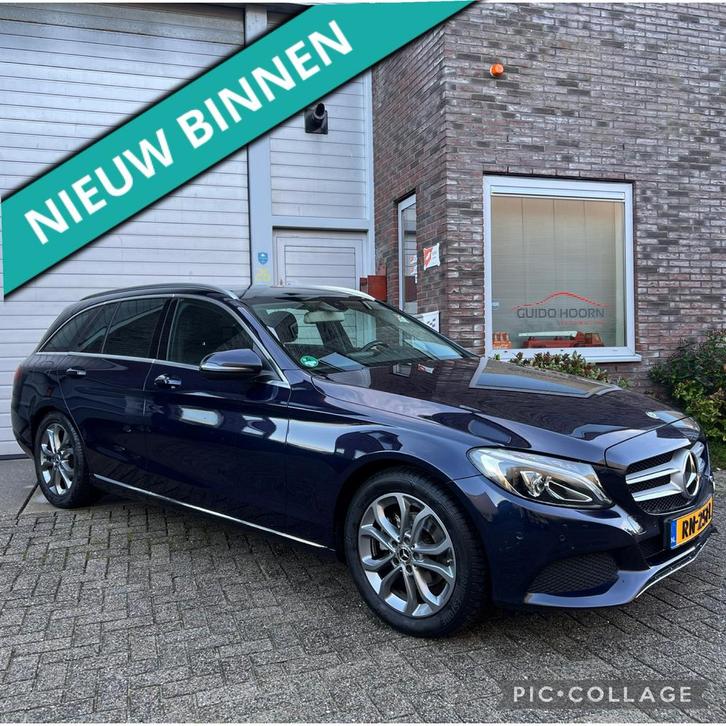 Mercedes-Benz C-Klasse C180 Aut9 12-2017 Blauw Pano Trekhaak, Auto's, Mercedes-Benz, Particulier, C-Klasse, ABS, Achteruitrijcamera