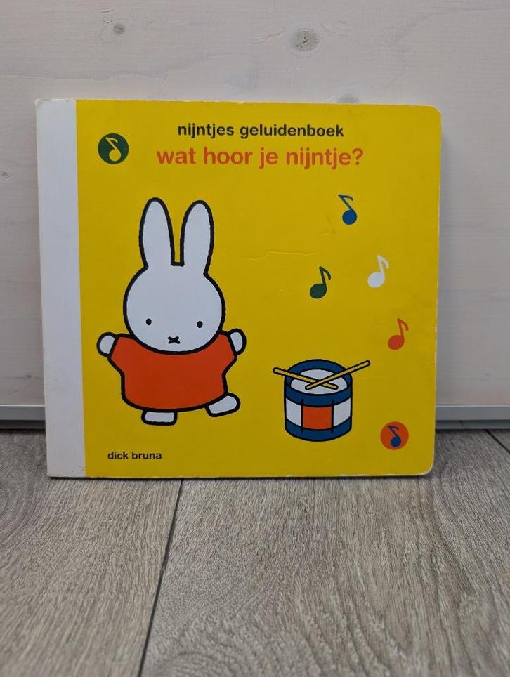 Nijntjes geluidenboek - Wat hoor je nijntje?, Boeken, Kinderboeken | Baby's en Peuters, Gelezen, 1 tot 2 jaar, Uitklap-, Voel- of Ontdekboek