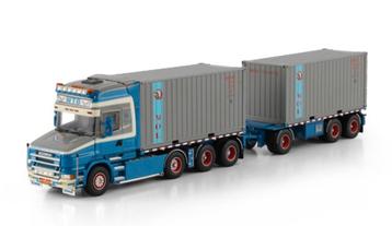 WSI SCANIA TORPEDO + TRAILER + CONTAINERS - WILLEMSTEIN&ZN beschikbaar voor biedingen