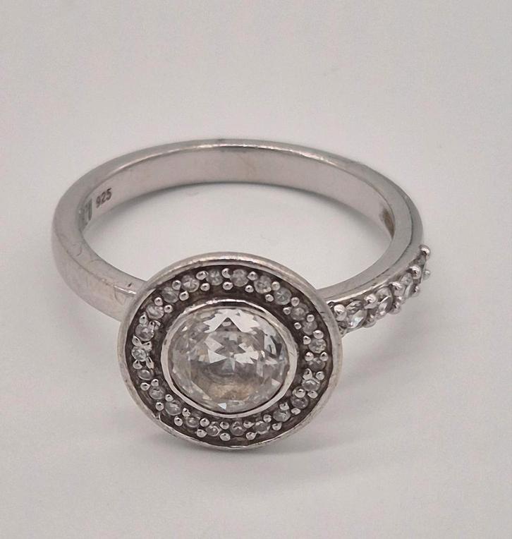 Mooie zilveren ring Otazu maat 19, Sieraden, Tassen en Uiterlijk, Ringen, Gebruikt, Dame, 19 tot 20, Zilver, Zilver, Verzenden