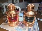 Koperen Scheepslantaarns Bakboord & Stuurboord - Nieuw, Antiek en Kunst, Ophalen of Verzenden