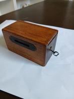 Antieke Houten Spaarpot, Ophalen of Verzenden