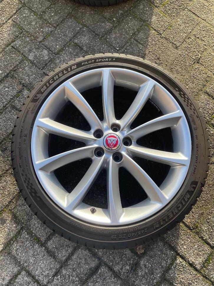 Jaguar XF velgenset 19 inch Aquila, Auto-onderdelen, Banden en Velgen, Banden en Velgen, Zomerbanden, 19 inch, 245 mm, Personenwagen