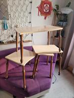 Set van 4 vintage bijzettafels, Ophalen, Minder dan 45 cm, Minder dan 55 cm, Gebruikt