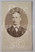 cdv jongeman  Franz Dozy Leiden 1870's, Gebruikt, Verzenden, Foto, Voor 1940