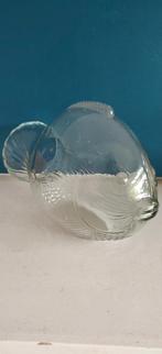 Vintage glas vis pot schaal vaas bokaal object, Antiek en Kunst, Antiek | Glas en Kristal, Ophalen of Verzenden