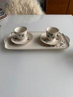 Royal Tognana espressokopjes en Schotels met Dienblad, Gebruikt, Ophalen of Verzenden, Overige stijlen, Kop(pen) en/of Schotel(s)