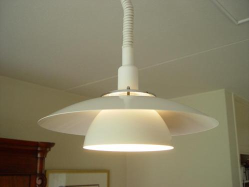 hanglamp met verstelbare hoogte trekpendel, metaal, Huis en Inrichting, Lampen | Hanglampen, Zo goed als nieuw, 75 cm of meer