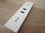 9V Rails Trein Bodemplaat Locomotief of Wagon 6x24 (Wit), Ophalen of Verzenden, Gebruikt, Losse stenen, Lego