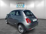 Fiat 500 0.9 TwinAir Turbo Lounge glazen panoramadak NL auto, Voorwielaandrijving, Lichtsensor, Gebruikt, Leder en Stof