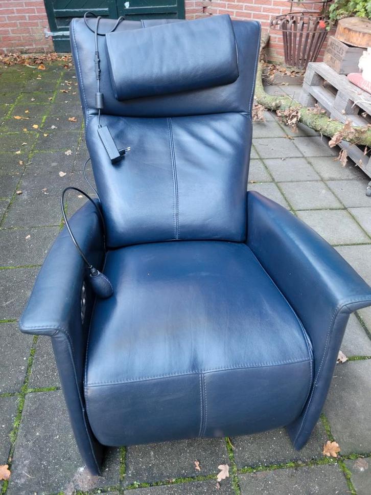 Elektrische Relaxstoel - Prominent, Huis en Inrichting, Fauteuils, Gebruikt, Leer, 75 tot 100 cm, 75 tot 100 cm, Ophalen