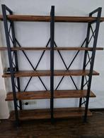 Boekenkast mangohouten planken, Ophalen, Zo goed als nieuw, 25 tot 50 cm, 200 cm of meer