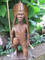 mooi uit hout gesneden indiaan 30 cm, Ophalen of Verzenden