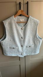 Cotton Club Blauw Glitter Gilet - Maat XXL, Kleding | Dames, Bodywarmers, Ophalen of Verzenden, Zo goed als nieuw, Maat 46/48 (XL) of groter