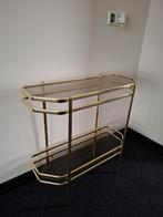 Hollywood recency sidetable messing vintage, Huis en Inrichting, Ophalen, Gebruikt, 50 tot 100 cm, Vintage