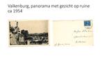 Valkenburg, panorama met gezicht op ruine ca 1954, Ophalen of Verzenden, 1940 tot 1960, Gelopen, Limburg