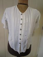Vintage dames blouse india Z.G.A.N. 1 maat wit, Kleding | Dames, Maat 38/40 (M), Ophalen of Verzenden, Wit, Zo goed als nieuw