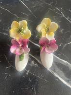 Porseleinen schoentjes met bloemen, Ophalen of Verzenden