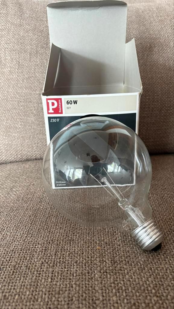 Bol-gloeilamp 60W, 12,5cm, NIEUW, 20 stuks, Huis en Inrichting, Lampen | Losse lampen, Nieuw, Gloeilamp, 60 watt of meer, E27 (groot)