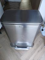 Simplehuman Prullenbak RVS Pedaal 30-40L, Ophalen, Met pedaal, 50 tot 75 cm, Zo goed als nieuw