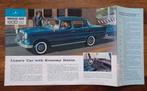 Mercedes-Benz 190D 4-Door Sedan U.S.A. Leaflet 1964 (W110), Boeken, Mercedes-Benz Sales, Inc., Zo goed als nieuw, Mercedes, Ophalen of Verzenden