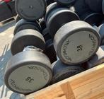 2 x 38 kg pu Urethane dumbells dumbell seg gewichten, Dumbbell, Technogym, Pu urethane, Ophalen of Verzenden