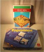 2 Prima Gezelschapspellen - Halma en Topminos, Hobby en Vrije tijd, Gezelschapsspellen | Bordspellen, Ophalen of Verzenden, Zo goed als nieuw