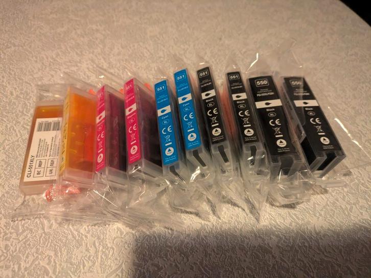 Cartridges 10 stuks compatibel met diverse Canon printers, Computers en Software, Printerbenodigdheden, Nieuw, Cartridge, Ophalen of Verzenden