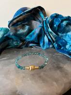 Aquamarijn geluk beschermt intuïtie balans zilver uniek SALE, Sieraden, Tassen en Uiterlijk, Armbanden, Met edelsteen, Blauw, Nieuw