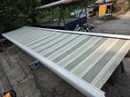 Zonnescherm met montage & nieuw doek!, Tuin en Terras, Ophalen of Verzenden, Gebruikt, Knikarmscherm