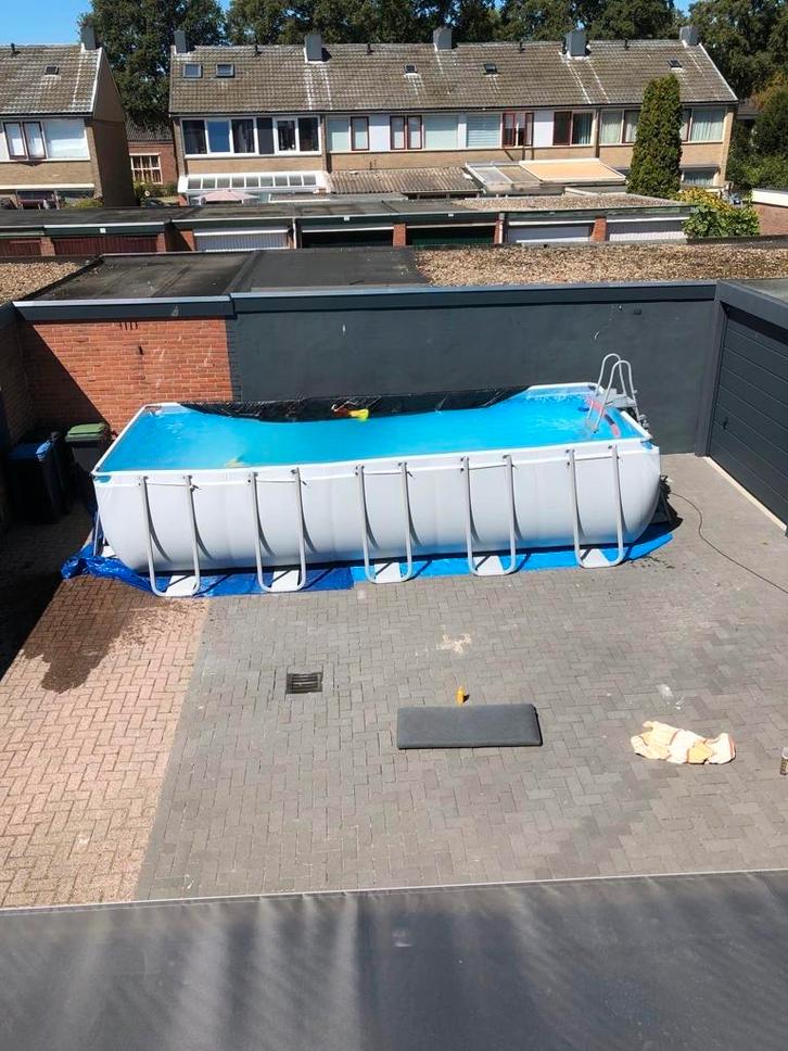 Bestway Power Steel Zwembad 640x274x132cm, Tuin en Terras, Zwembaden, Zo goed als nieuw, Opzetzwembad, 120 cm of meer, 400 cm of meer