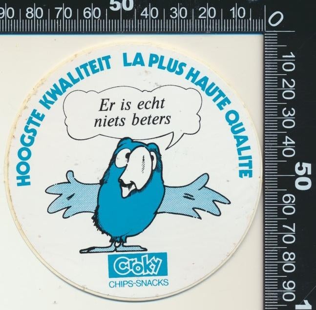 Sticker: Croky - Er is echt niets beters, Ophalen of Verzenden, Zo goed als nieuw, Bedrijf of Vereniging