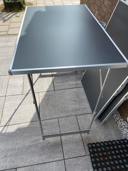 Behangtafel bijzettafel barbecue tafel camping buffet tafel, Caravans en Kamperen, Kampeermeubelen, Zo goed als nieuw, Campingtafel
