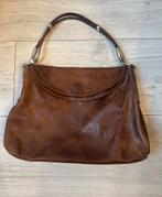 Hogan leren bruine schoudertas 100% origineel, Ophalen of Verzenden, Gebruikt, Bruin, Schoudertasje