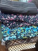 Stoffenpakket - 10 lappen, elastisch, nieuw, Hobby en Vrije tijd, Stoffen en Lappen, Overige materialen, Overige kleuren, 120 cm of meer