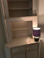 Ecru hoekkast, 2-delig, landelijke stijl, Huis en Inrichting, Kasten | Buffetkasten, Minder dan 50 cm, Gebruikt, Ophalen of Verzenden