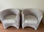 Rieten stoelen binnen, Huis en Inrichting, Stoelen, Ophalen, Gebruikt, Twee, Riet of Rotan