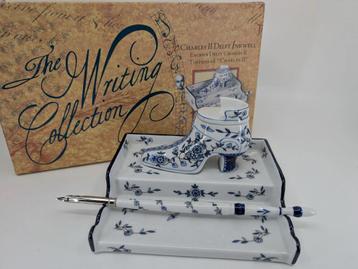 Vintage kalligrafeer Charles II Delft Inkwell beschikbaar voor biedingen