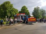 Opbouw versierde wagen / feestwagen, Ophalen, Carnaval