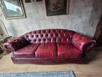Chesterfield Bank Wijnrood 3-zits, Huis en Inrichting, Banken | Bankstellen, Ophalen, Gebruikt, Chesterfield, Driepersoons