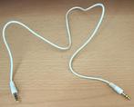 3,5 mm AUX kabel stereokabel wit 60 cm., Audio, Tv en Foto, Audiokabels en Televisiekabels, Ophalen of Verzenden, Gebruikt, Minder dan 2 meter