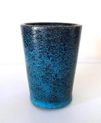 Keramiek vaas turquoise bruisglazuur Groeneveldt 1134-k, Antiek en Kunst, Ophalen of Verzenden