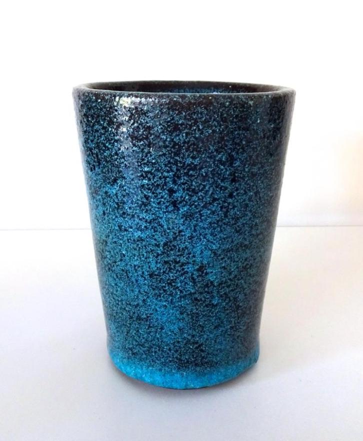 Keramiek vaas turquoise bruisglazuur Groeneveldt 1134-k, Antiek en Kunst, Antiek | Keramiek en Aardewerk, Ophalen of Verzenden