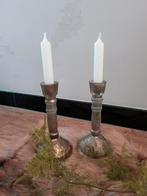 Glazen kandelaar, Antiek en Kunst, Antiek | Kandelaars, Ophalen of Verzenden, Glas