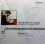 Jörg Becker – Meisterwerke für Cembalo = Masterpieces fo, Ophalen of Verzenden, Barok, Gebruikt, Orkest of Ballet