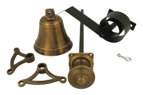 Ouderwetse trekbel in messing verouderd, Doe-het-zelf en Verbouw, Hang- en Sluitwerk, Nieuw, Overige typen, Koper of Messing, Ophalen of Verzenden