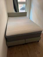 Boxspring 140 met twee toppers, Ophalen, Gebruikt, Tweepersoons, 140 cm